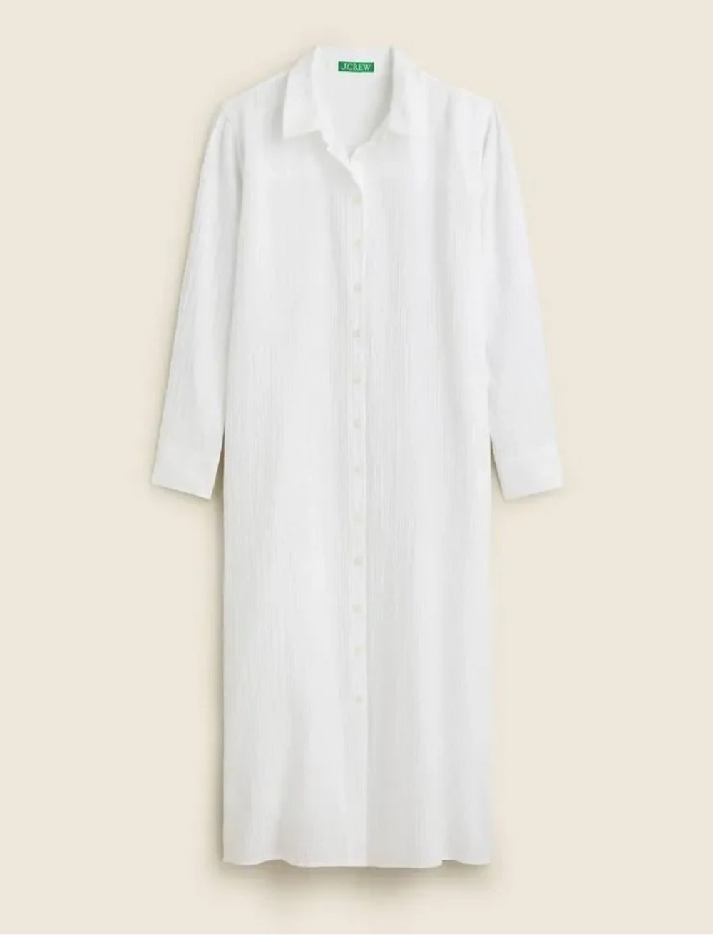 J. Crew Long beach shirt in airy gauze BX634. Size M